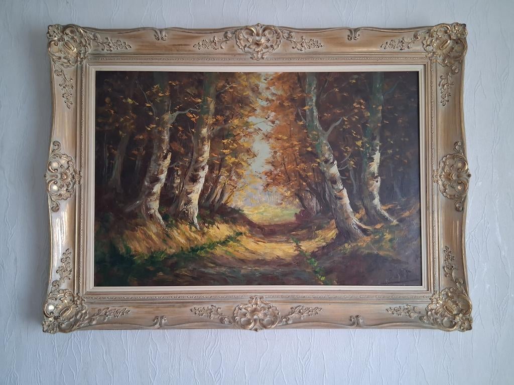 Tableau chemin de forêt, Enlèvement