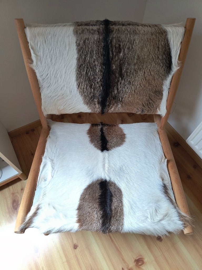 Flamant - Chaise en peau de vache, Neuf, Autres couleurs, Enlèvement, Autres matériaux