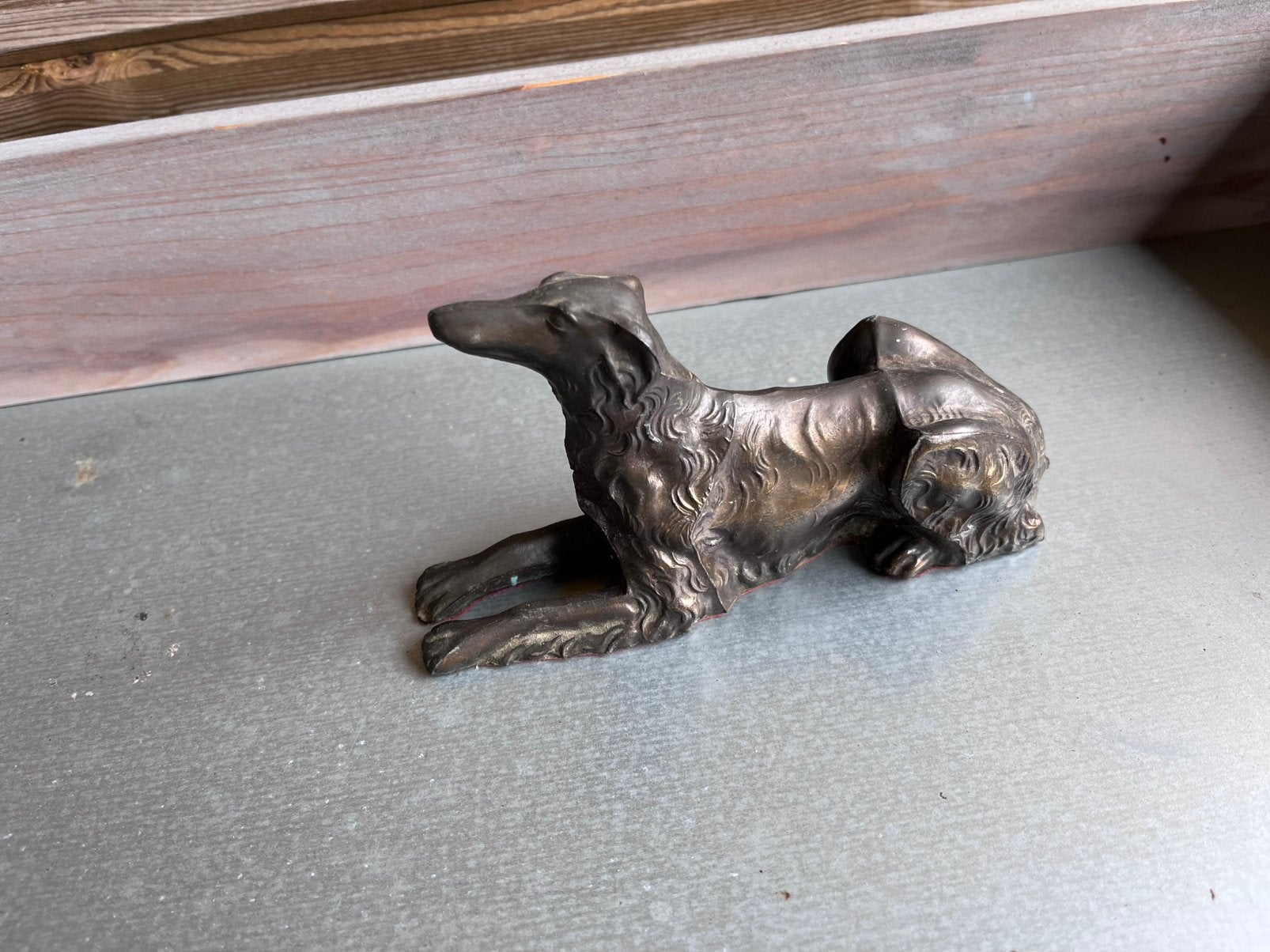 Antiek art-deco hondenbeeldje, Antiek en Kunst, Ophalen of Verzenden