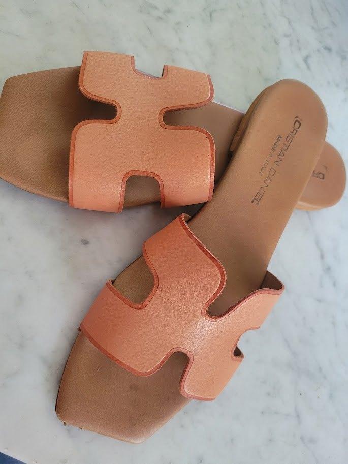 chaussons en cuir 37, Vêtements | Femmes, Enlèvement ou Envoi, Christian Daniel, Comme neuf, Orange
