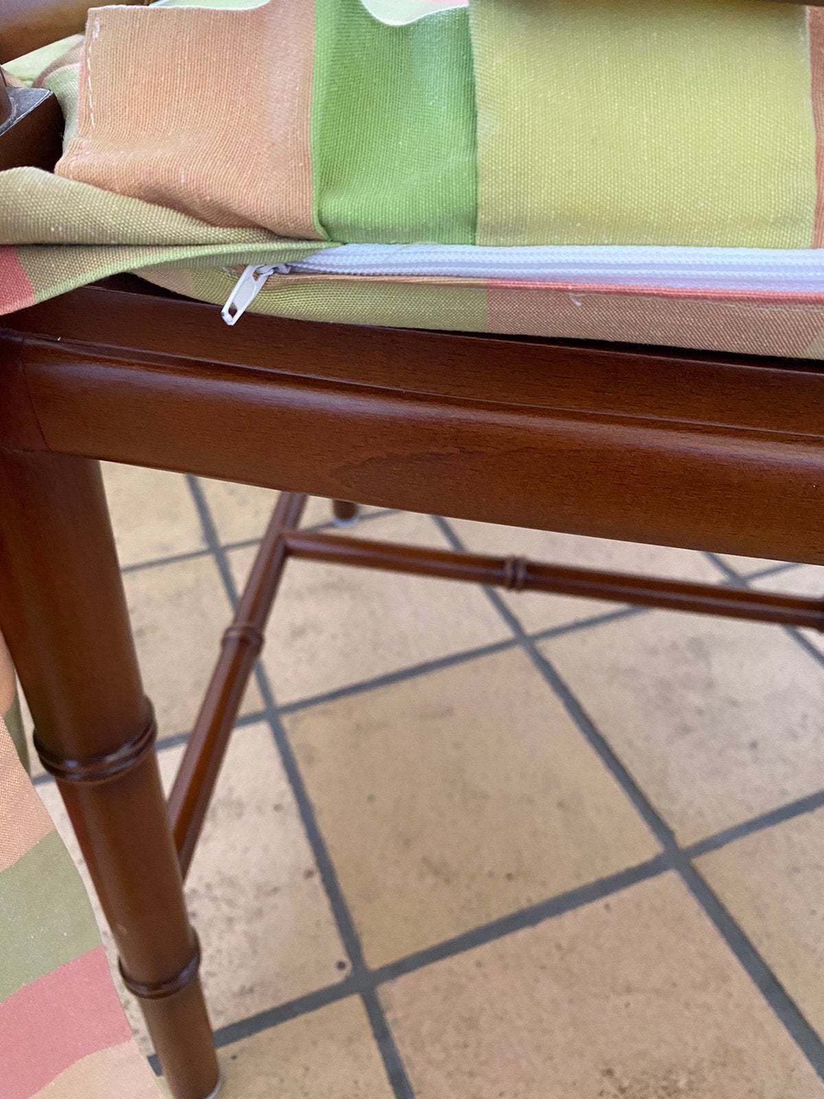 4 stoelen in Spaanse stijl, 2 met en 2 zonder armleuning, Maison & Meubles, Chaises, Spaanse stijl, Brun, Enlèvement, Utilisé