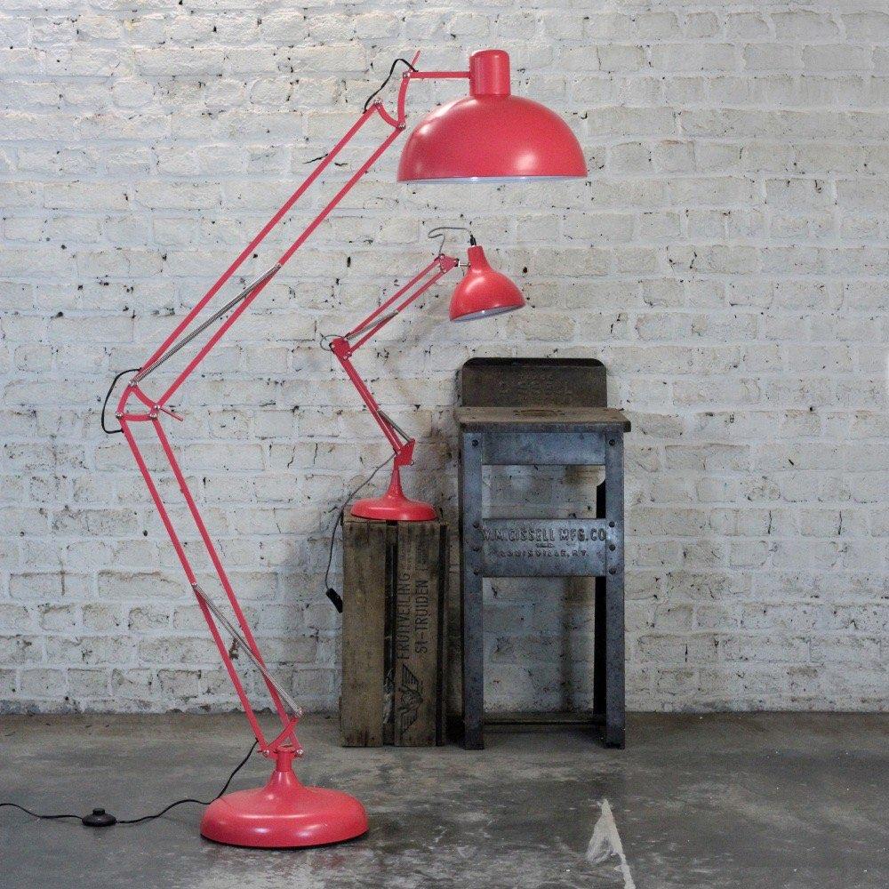 XXL vloerlamp 180 cm mat rood/pastel rood, Nieuw, Ophalen of Verzenden, Metaal, 150 tot 200 cm