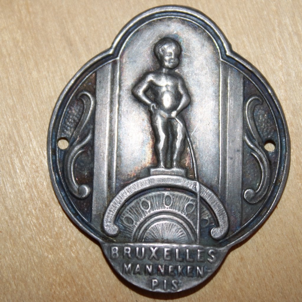 Herdenkings- en souvenir voorwerp Brussel Manneken Pis 1935, Ophalen of Verzenden, Brons