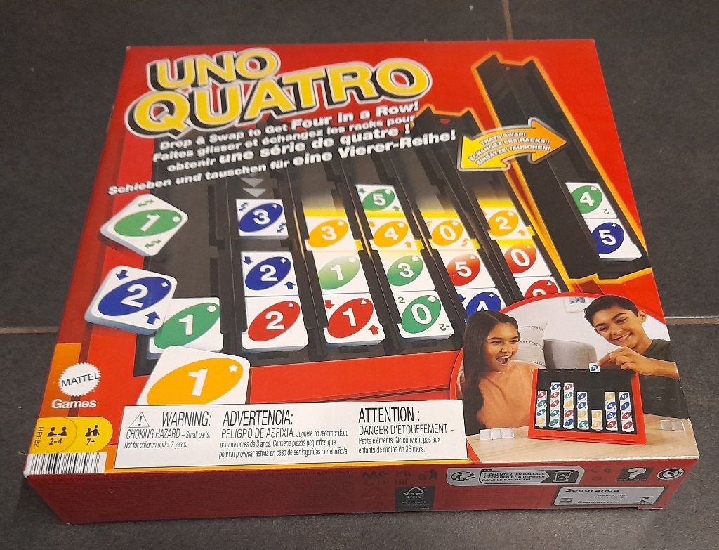 Jeu : « UNO Quatro » (Jamais ouvert), Enlèvement ou Envoi