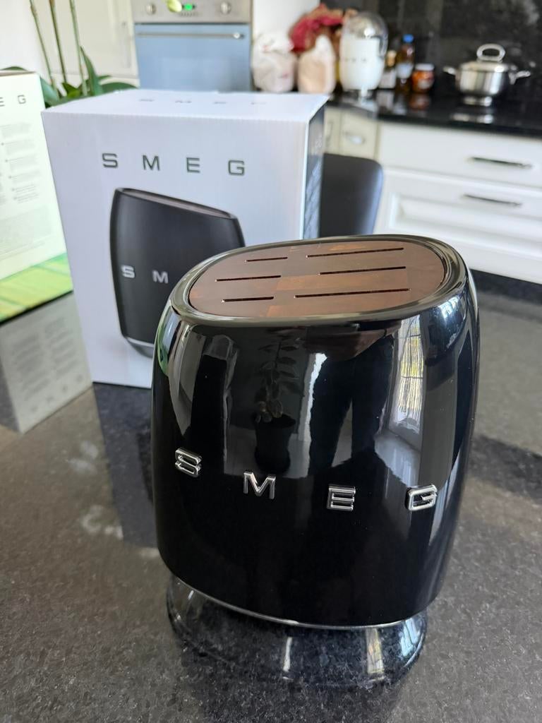Nieuwe zwarte SMEG messenhouder, Ophalen of Verzenden, Smeg