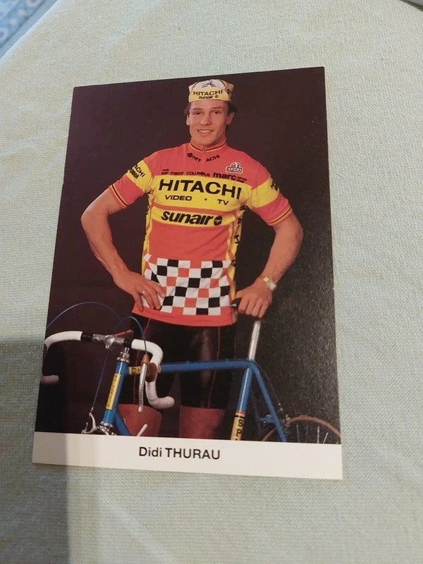 Wielerkaart : Didi Thurau / Hitachi-Sunair, Verzamelen, Sportartikelen en Voetbal, Ophalen of Verzenden, Zo goed als nieuw, Poster, Plaatje of Sticker