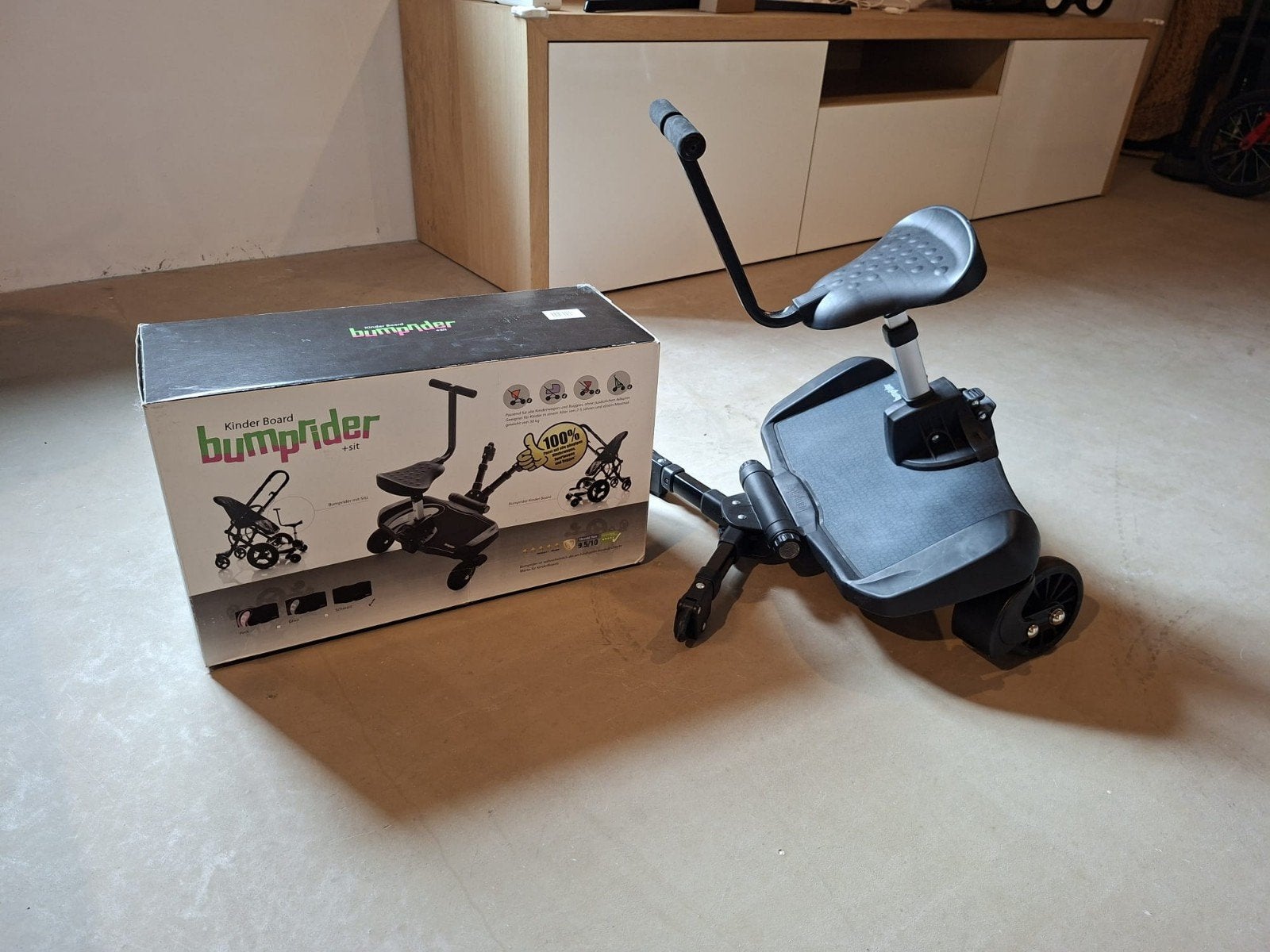 Bumprider meerijdplankje met zitje, Enlèvement