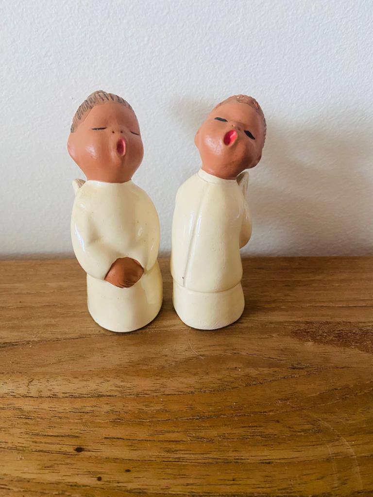 Vintage zingende engeltjes., Ophalen, Gebruikt