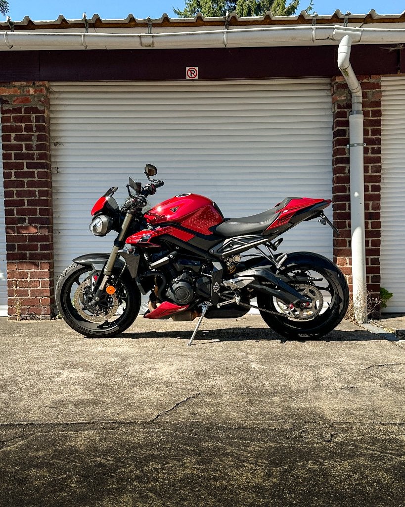 Triumph Street Triple 765 RS - Rouge carnaval, Permis Moto A, Entreprise, Occasion, Plus de 35 kW