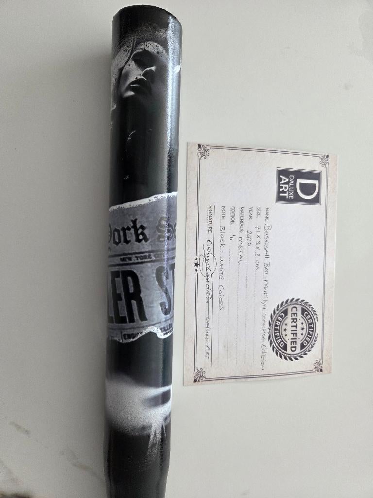 Kunstwerk baseball bat, Antiek en Kunst, Kunst | Overige Kunst, Verzenden