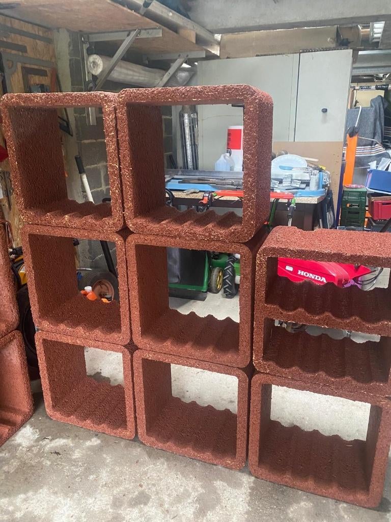 Casiers à vin en pierre / béton – modulables, Huis en Inrichting, Overige Huis en Inrichting, Zo goed als nieuw, Ophalen