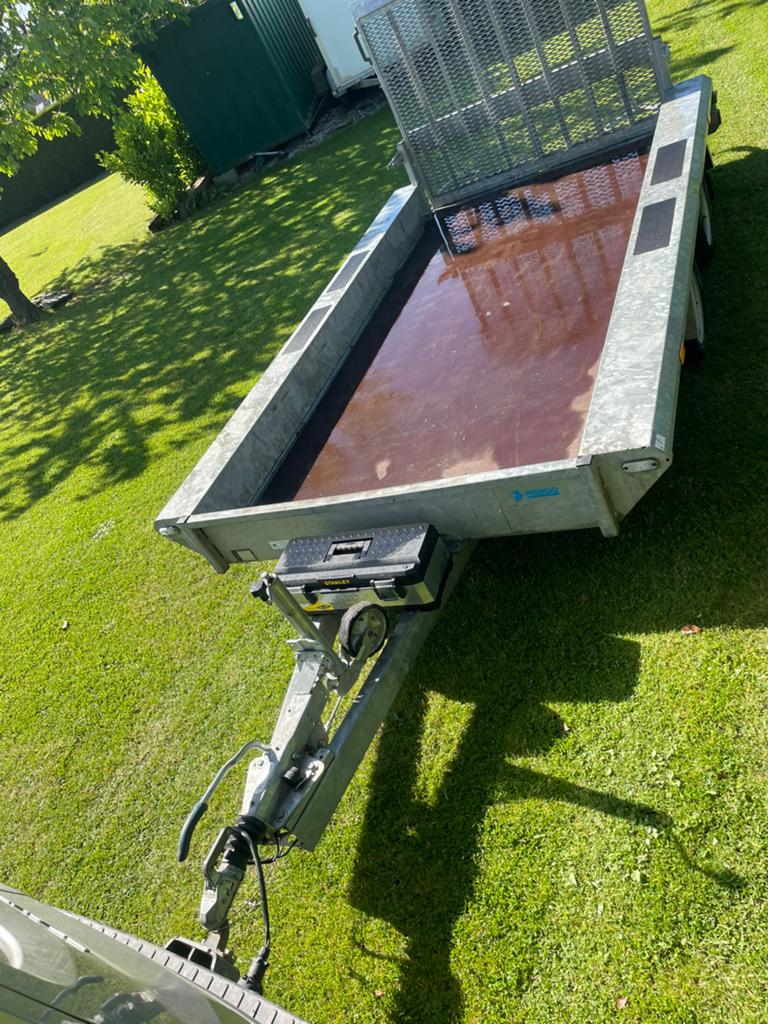 Remorque porte engin hapert, Auto diversen, Aanhangers en Bagagewagens, Ophalen, Zo goed als nieuw