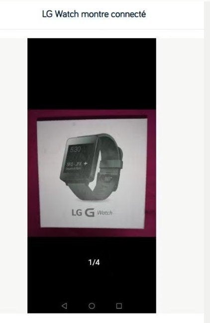 LG Watch smartwatch, Ophalen, Zwart, Zo goed als nieuw, Lg