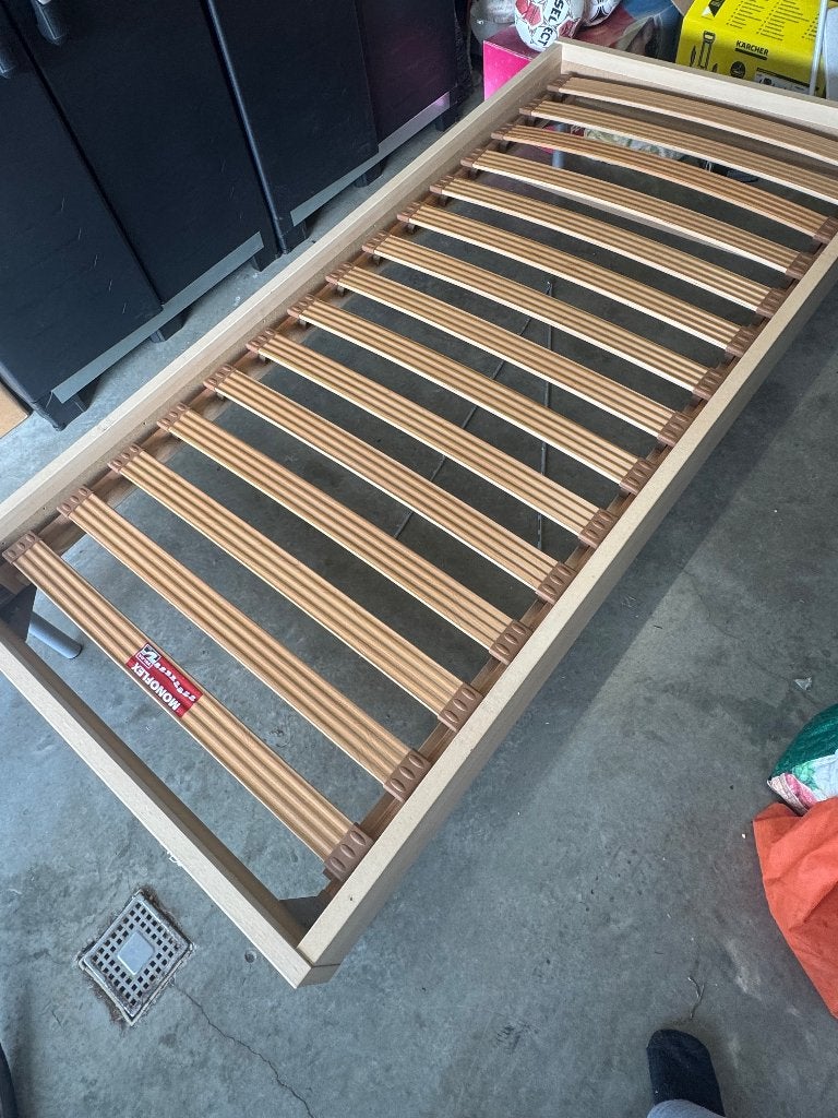Bedframe enkelbed, Ophalen of Verzenden, Gebruikt, Eenpersoons