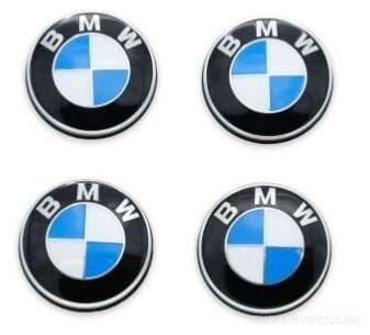 BMW Logo Naafdop (set) Vaststaand ø56 mm 36136850834 naafkap, Auto-onderdelen, -, Verzenden, -, Nieuw