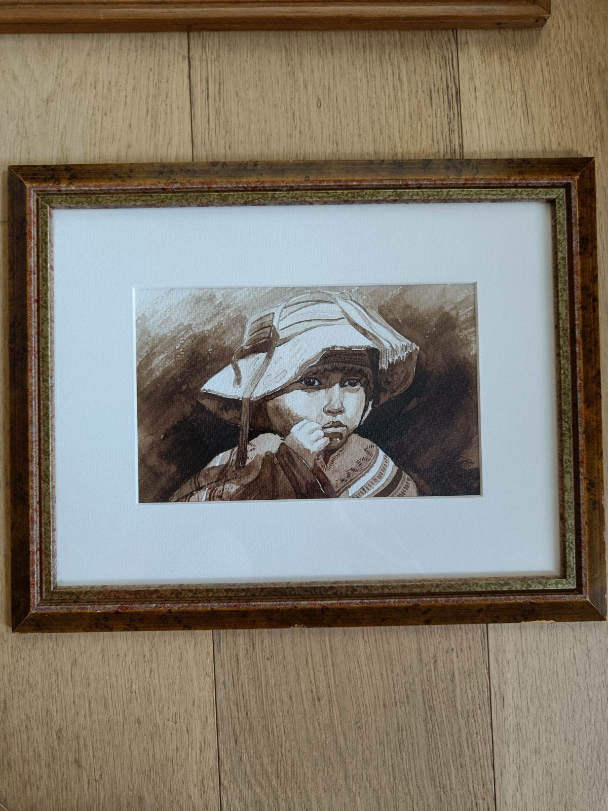 sepia aquarel, Antiquités & Art, Enlèvement, Aquarelle
