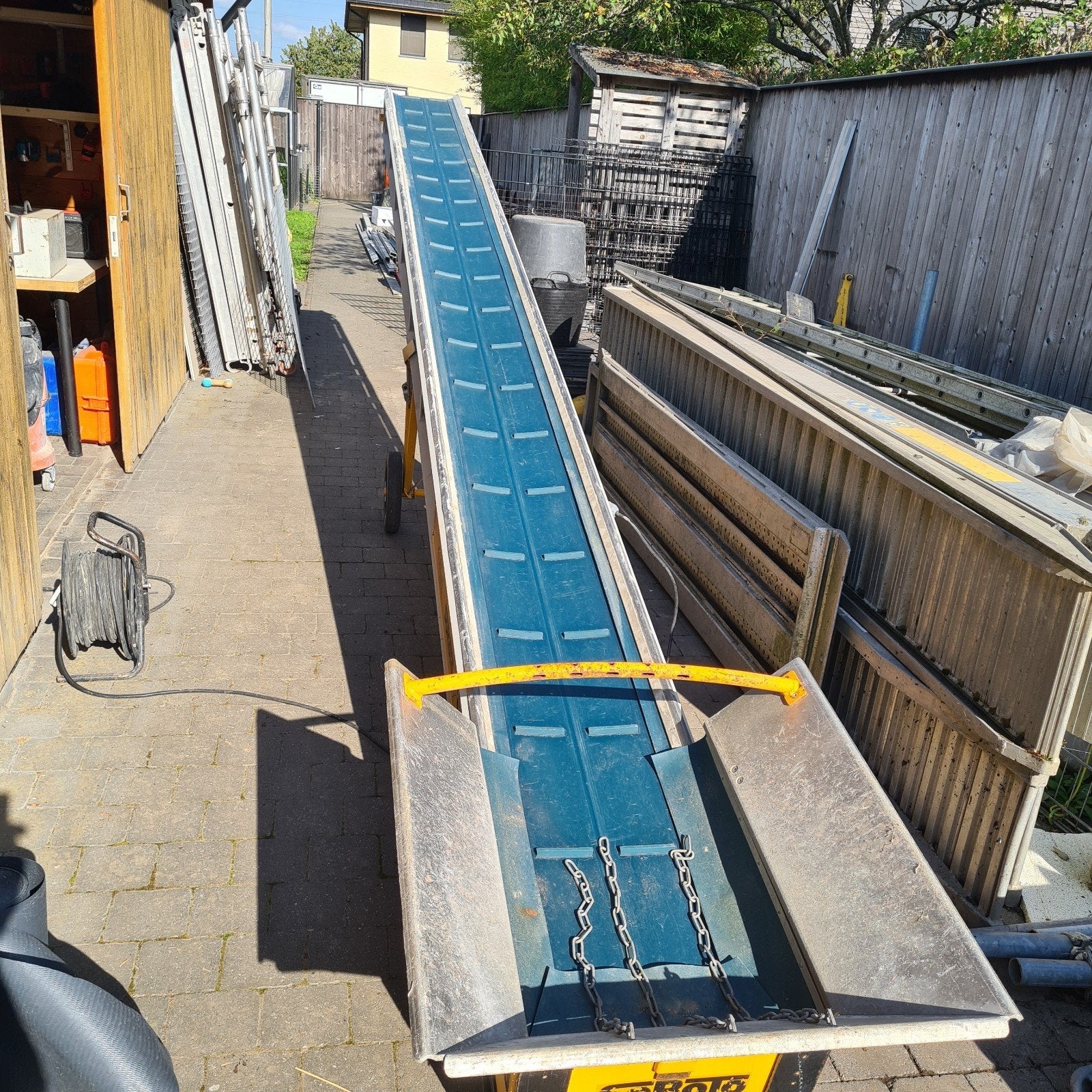 Transportband 6 meter, Doe-het-zelf en Bouw, Ophalen, Gebruikt