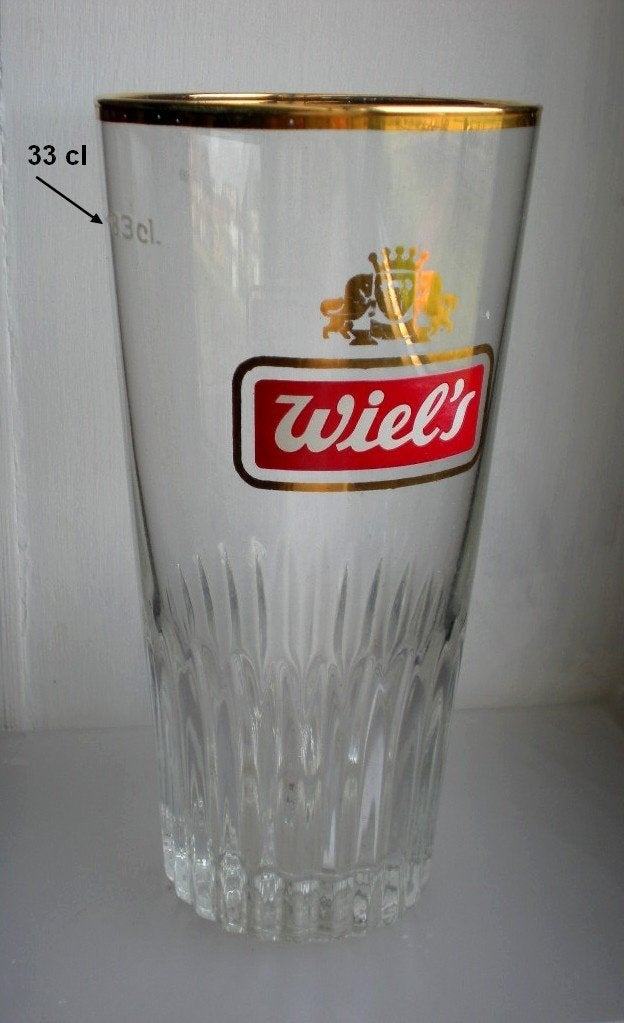 WIELS 33 cl, Verzamelen, Ophalen of Verzenden, Zo goed als nieuw, Glas of Glazen
