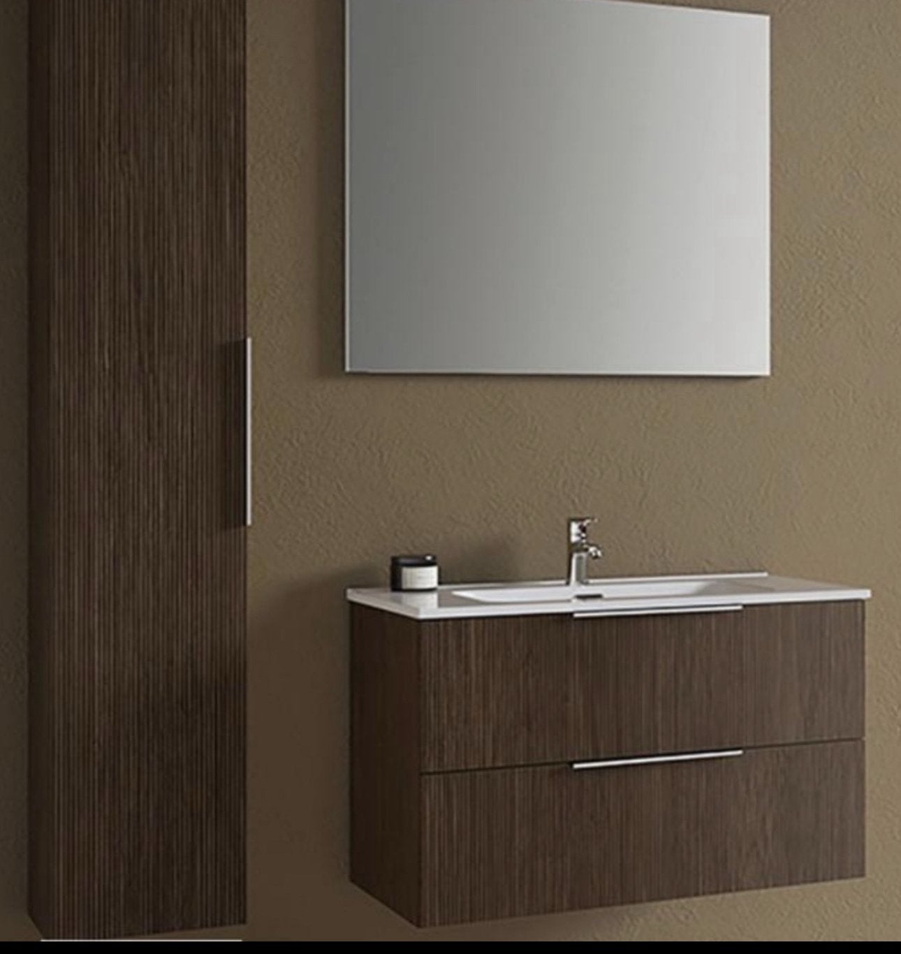 Meuble de salle de bain - Meuble lavabo + Armoire + Miroir, Enlèvement, Comme neuf