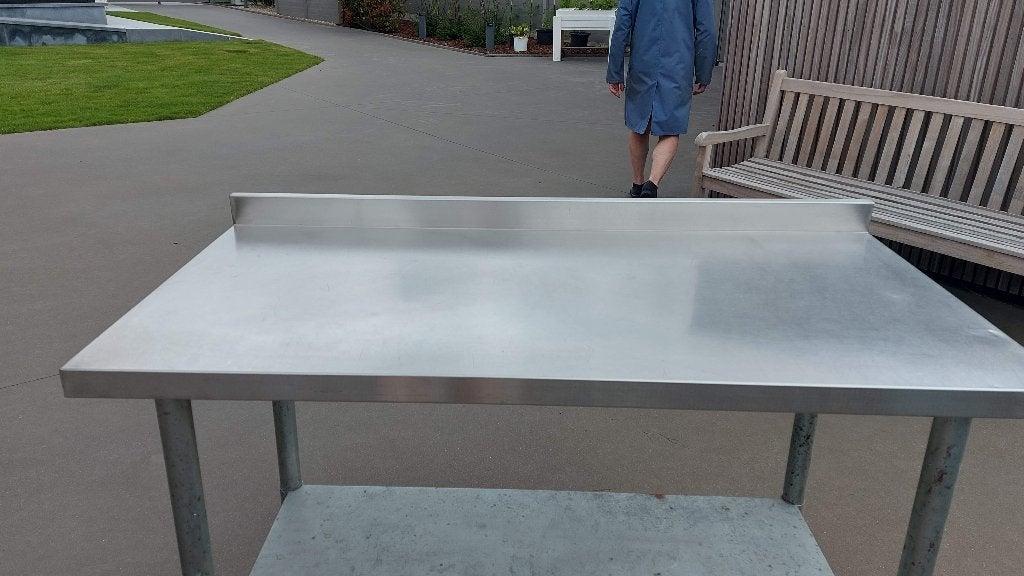 Inox tafel, Ophalen, Gebruikt, Inox Meubilair