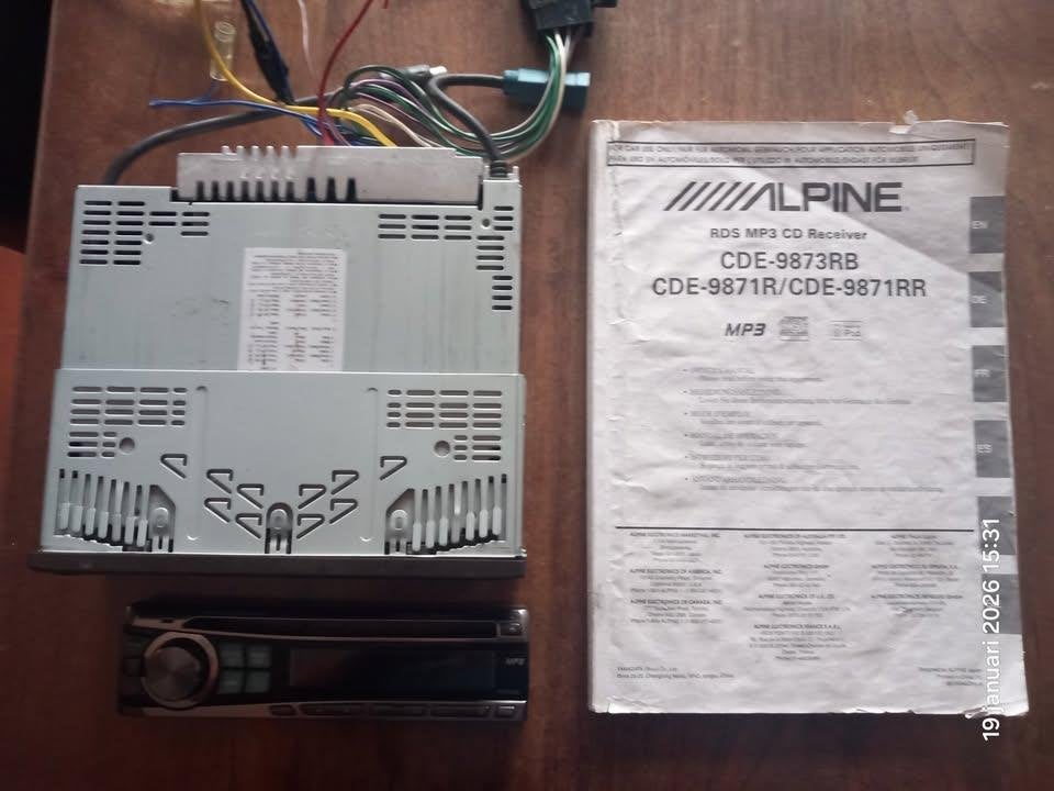 autoradio CD Alpine CDE-9871R, Ophalen, Gebruikt