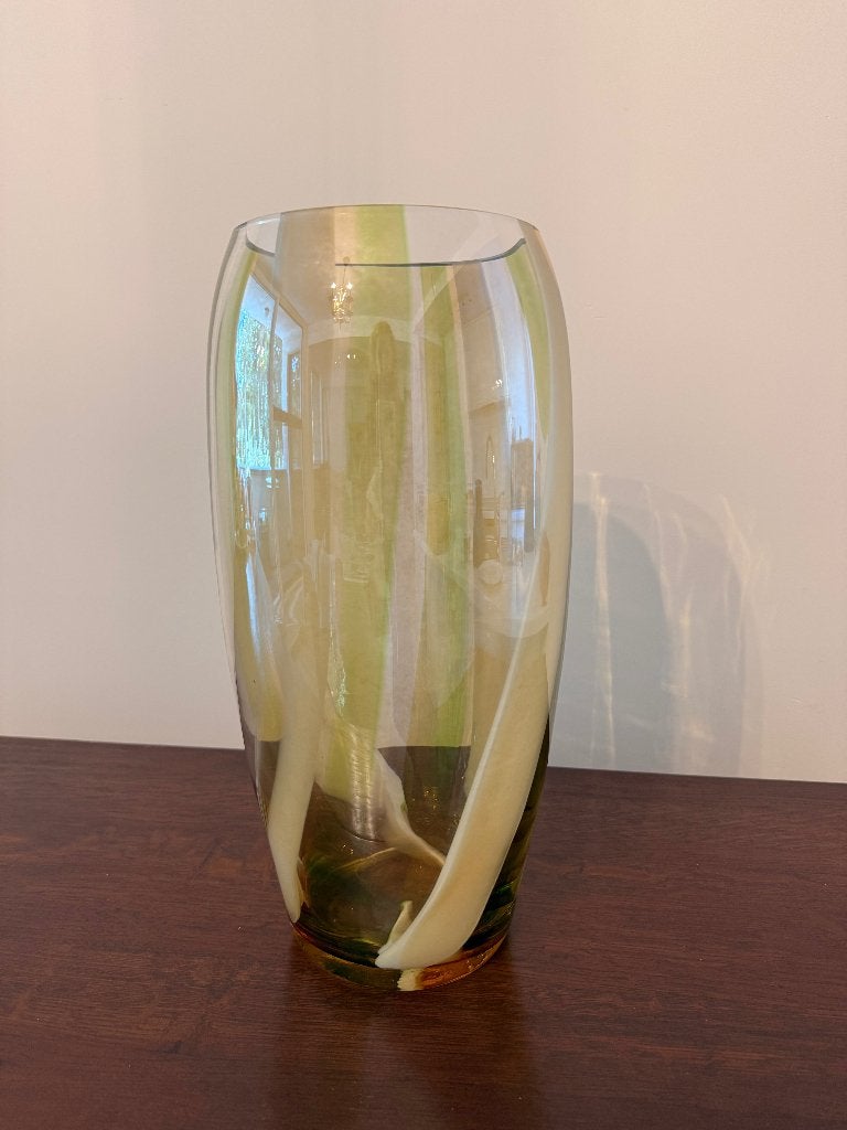 Vase en verre, Maison & Meubles, Accessoires pour la Maison | Vases, Enlèvement, Comme neuf, 38 cm