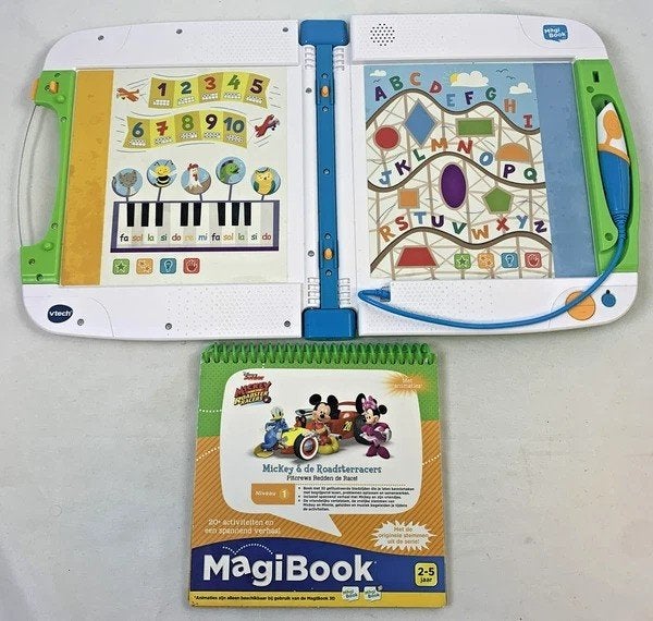 Livret du kit de démarrage VTech MagiBook v2 Mickey & Roadst, Envoi, Comme neuf, 4 à 6 ans