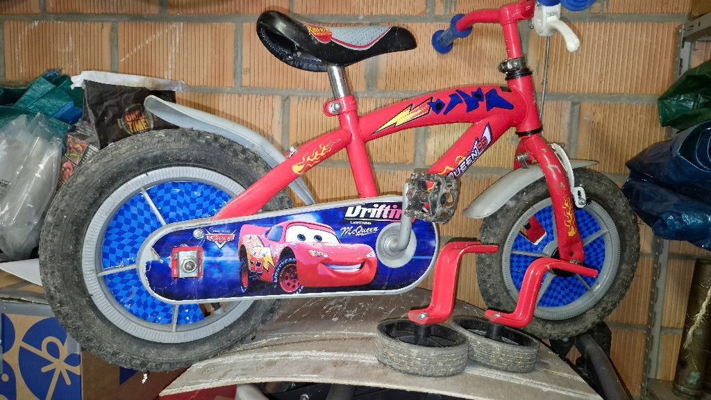 kinderfiets cars, Ophalen