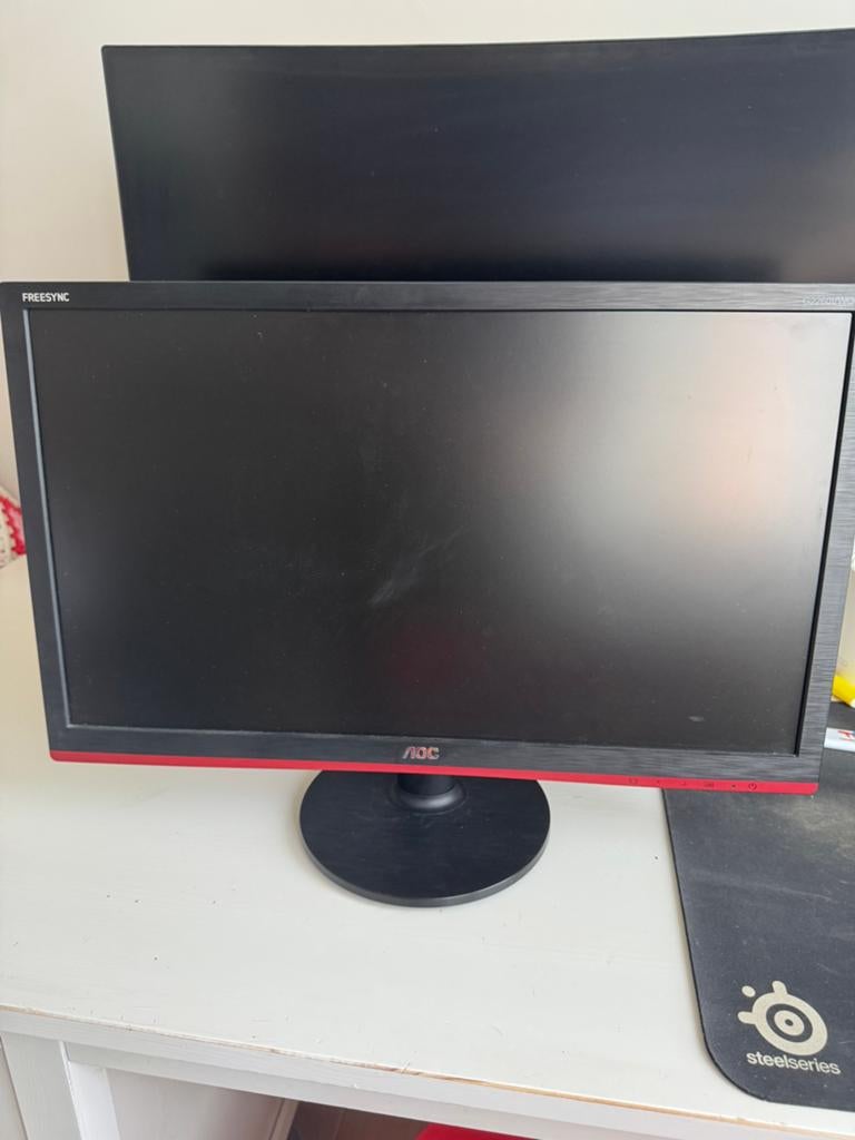 AOC G2260VWQ6, Computers en Software, Monitoren, Gebruikt, Ingebouwde speakers, Full HD, Minder dan 1 ms