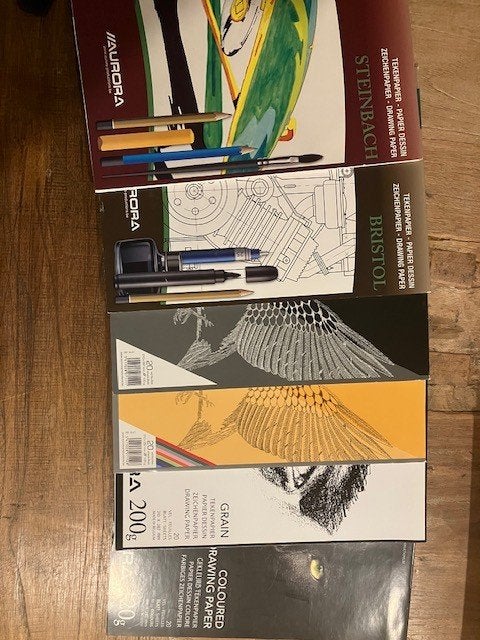 cursusblokken, schriften, atoma, tekenpapier, plastic mappen, Enlèvement, Neuf