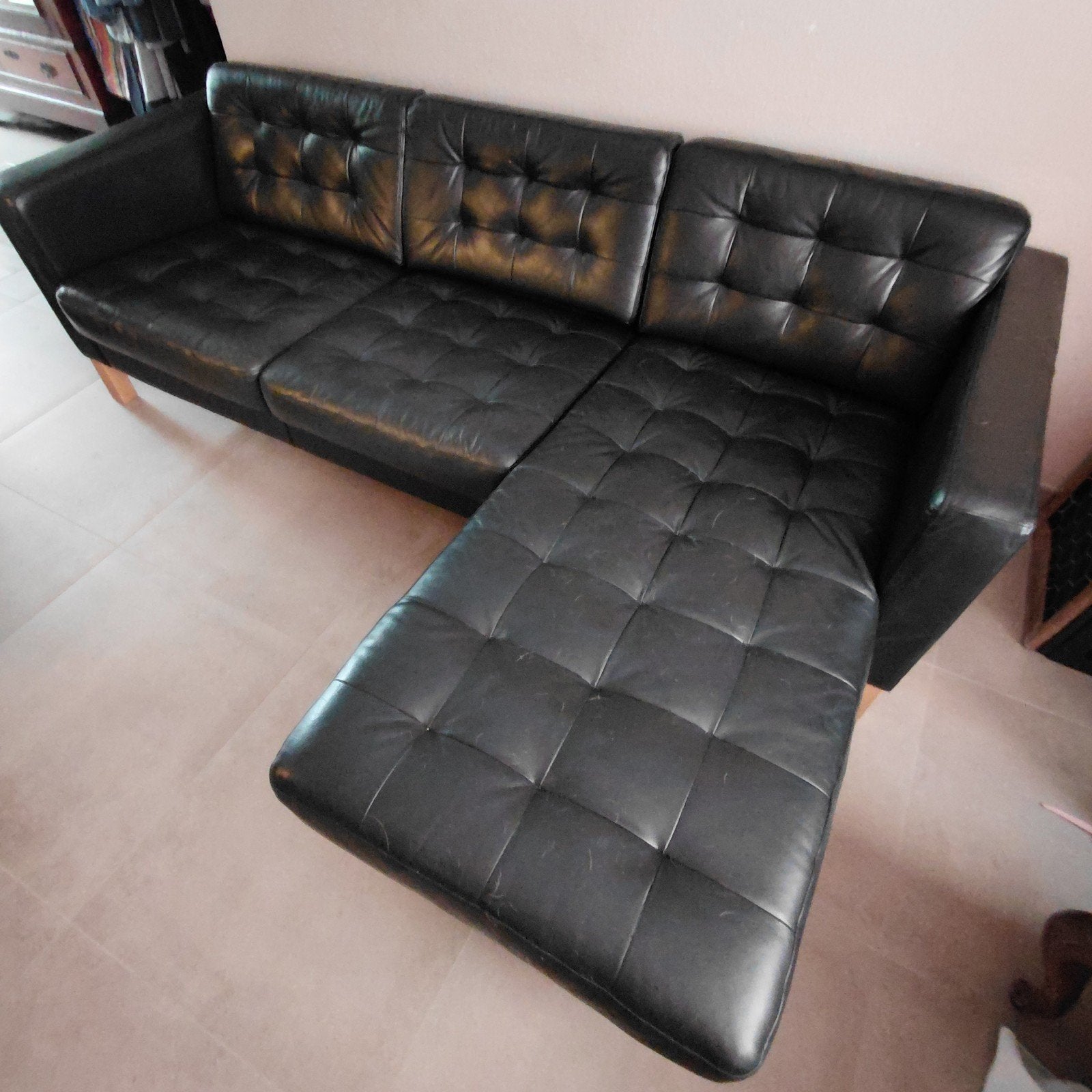 zetel chaise longue zwart, Enlèvement