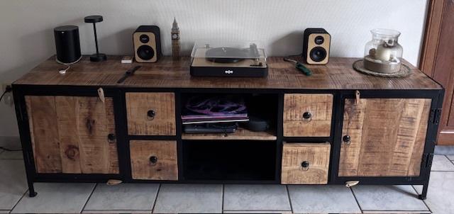 tv meubel, Huis en Inrichting, Kasten |Televisiemeubels, Ophalen, Overige materialen, Zo goed als nieuw, 200 cm of meer