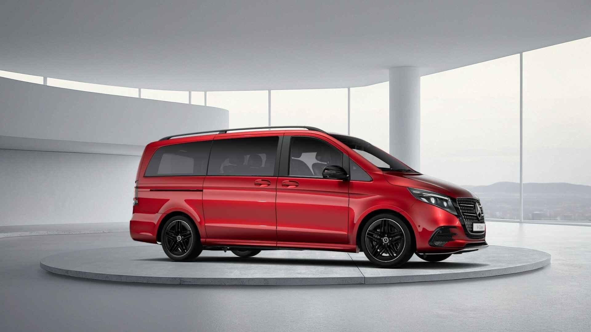 Mercedes-Benz V-Klasse 300 d L2 9G-TRONIC Avantgarde, Auto's, Gebruikt, Zwart, 2000 kg, 237 pk