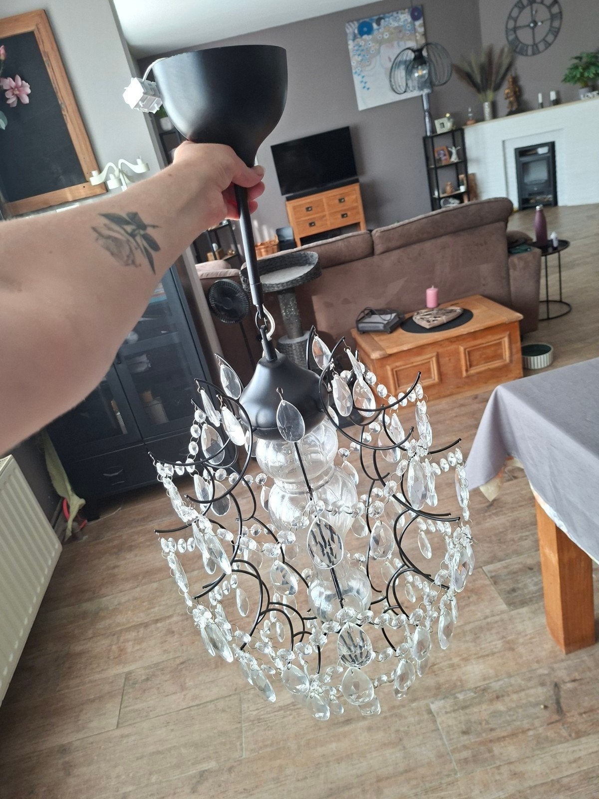 Lustre ikea, Maison & Meubles, Enlèvement, Verre