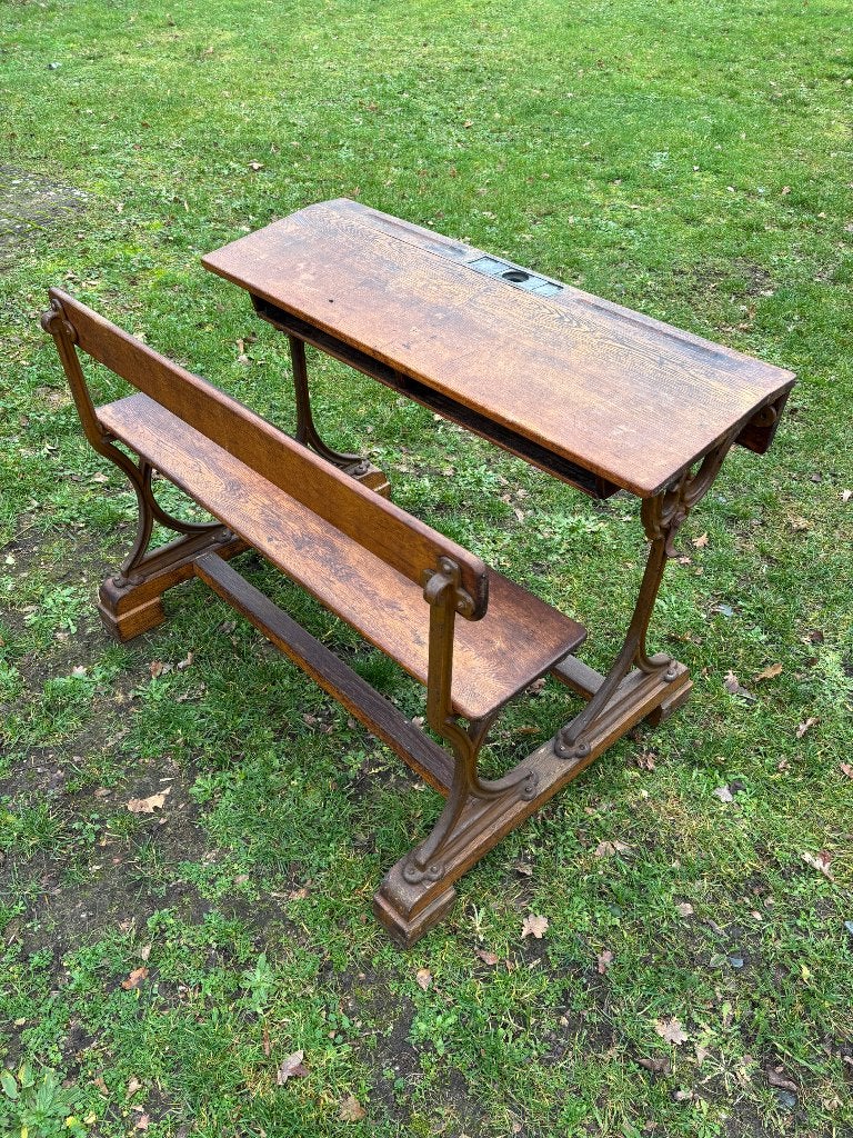 Oud schoolbankje, Antiek en Kunst, Ophalen