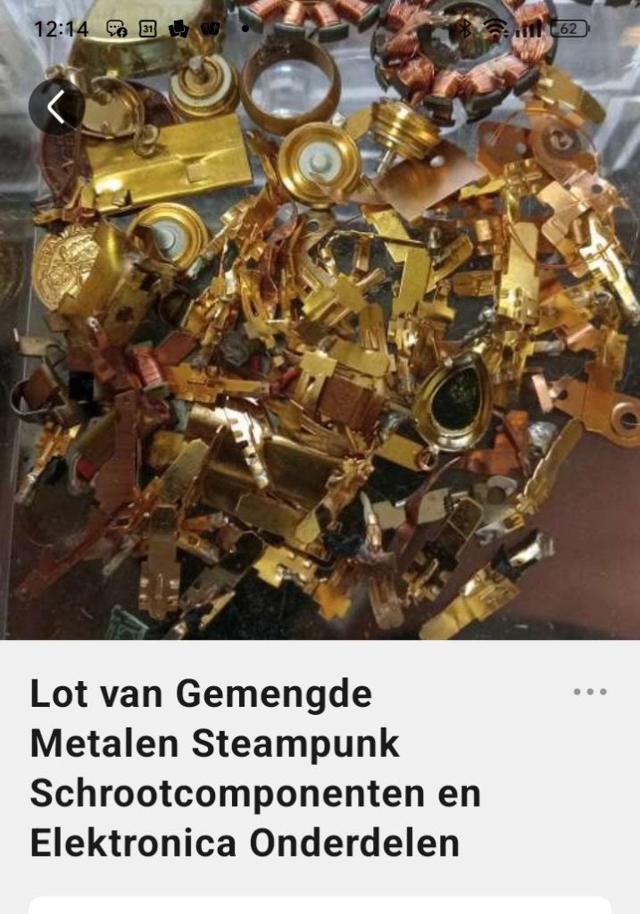 metalen vegulde electronica onderdelen, Ophalen of Verzenden