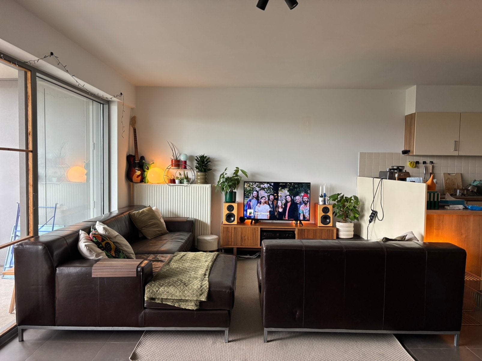 Leren zetel - Vintage IKEA Kramfors, Huis en Inrichting, Ophalen, Gebruikt, Hoekbank, Leer