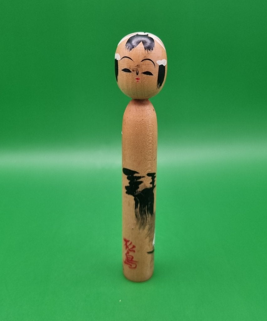 Leuke Matsushima Naohide Kokeshi, Antiek en Kunst, Hout, 11 cm, Ophalen of Verzenden, Geschilderd