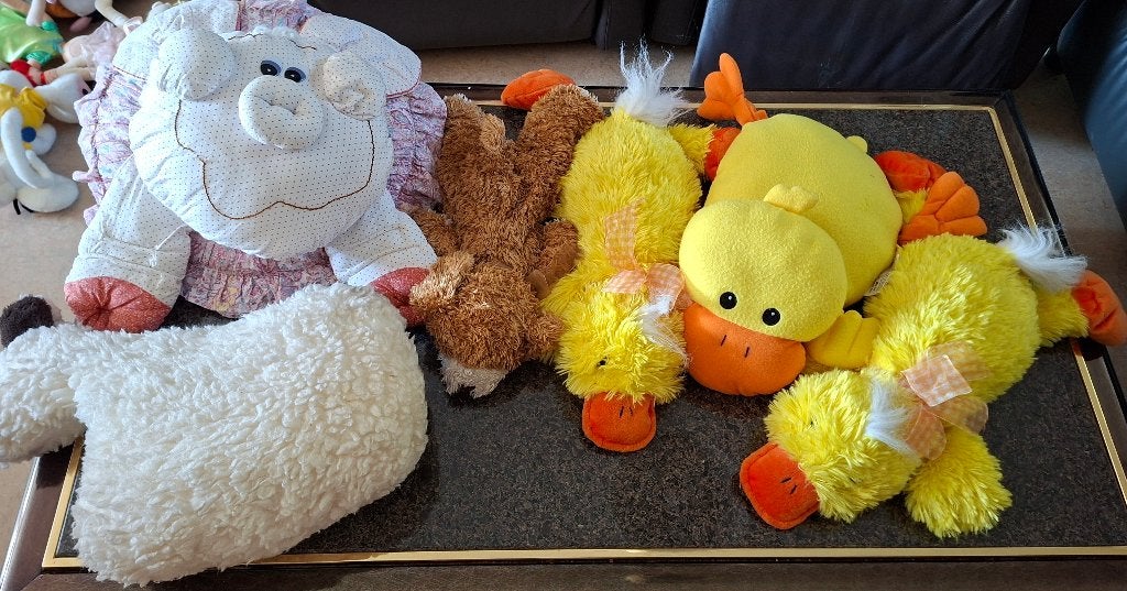 43 propere  knuffels, (klein een grote) en 3 hele grote, Gebruikt, Overige karakters, Overige typen, Ophalen of Verzenden