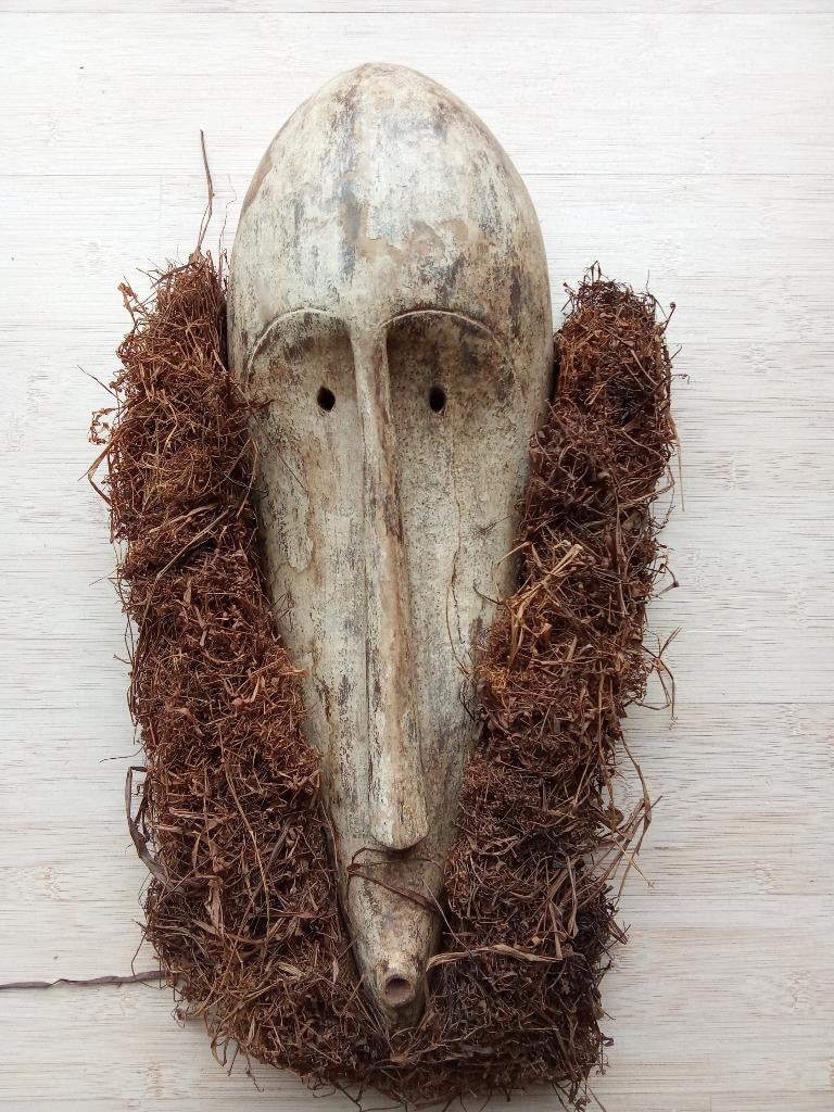 Afrikaanse maskers de Songye groep Congo - Kinshasa.(3), Handgemaakt, Hout, Afrika, Masker