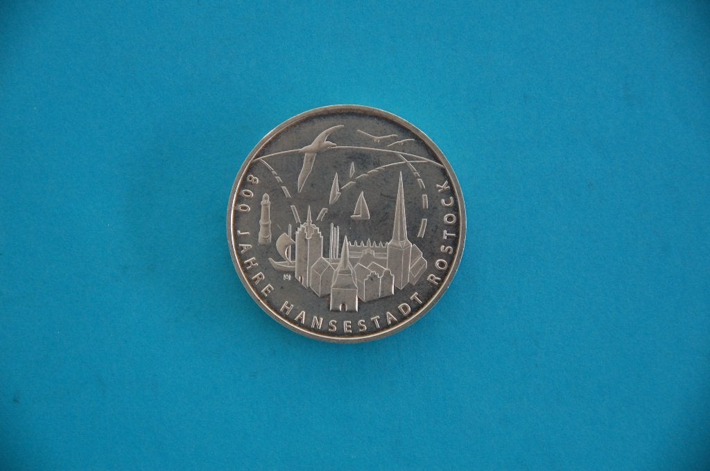 ARGENT 20 euros 2018 ROSTOCK, Timbres & Monnaies, Enlèvement ou Envoi, Allemagne, Monnaie en vrac, Argent