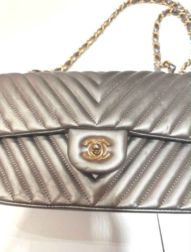 Chanel Sac à main, Enlèvement ou Envoi, Neuf, Gris, Sac à main