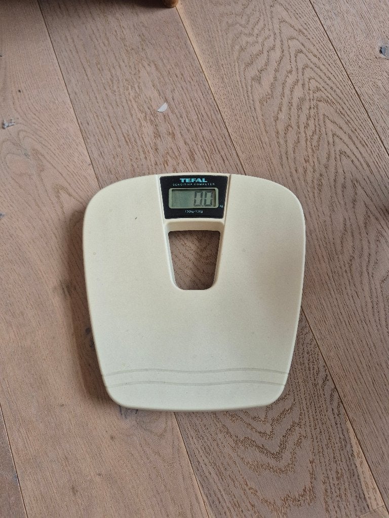 Vintage weegschaal van Tefal, Ophalen, Wit, Vintage