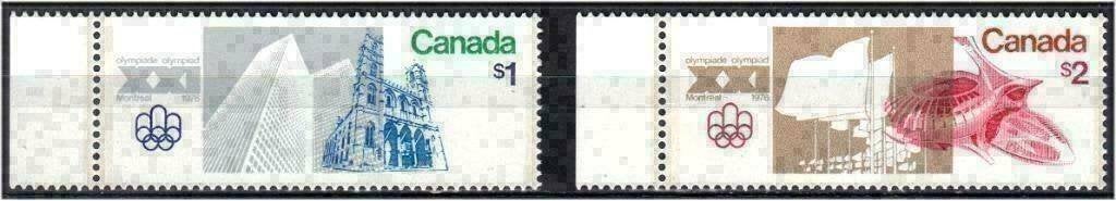Canada 1976 - Yvert 598-599 - Olympische Spelen (PF), Postzegels en Munten, Verzenden, Postfris