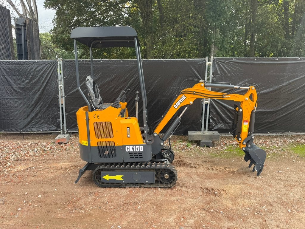 Mini-pelle Captok CK15D, 1 500 kg, diesel, Enlèvement, Excavatrice