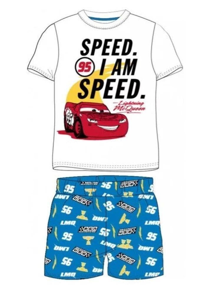 Disney Cars Shortama - Blauw - Maat 116 - 122, Neuf, Garçon, Disney Cars, Enlèvement ou Envoi