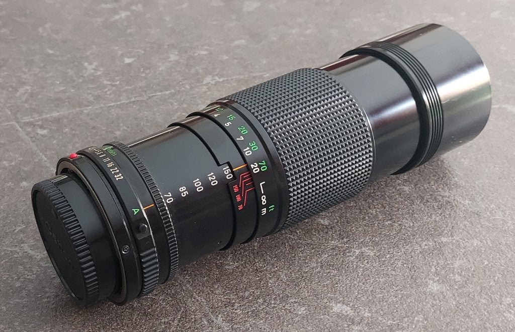 Canon zoom lens fd 70-150mm 14.5, Enlèvement ou Envoi, Utilisé, Canon