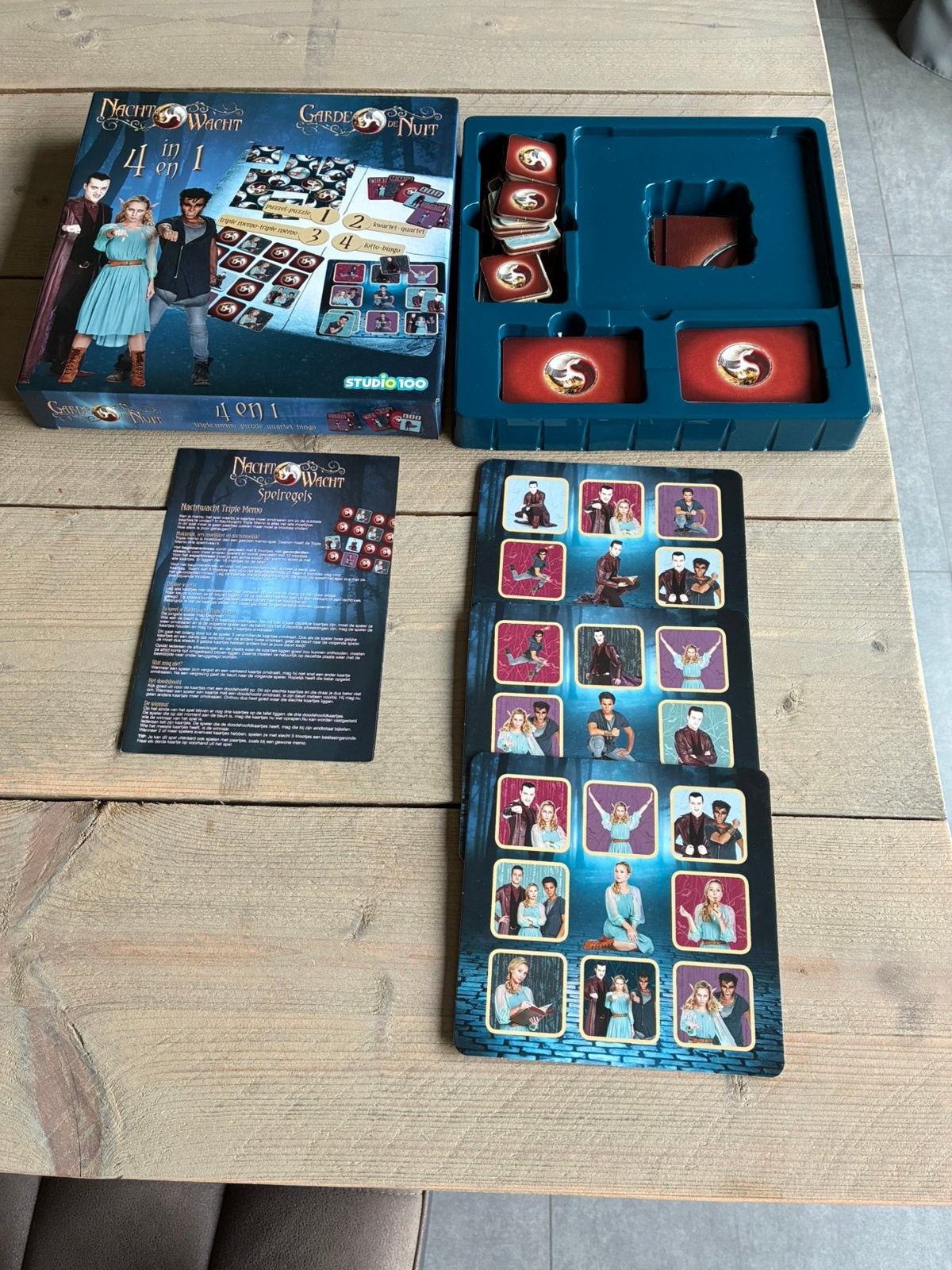 Spel 4 in 1 nachtwacht, Hobby en Vrije tijd, Ophalen, Zo goed als nieuw