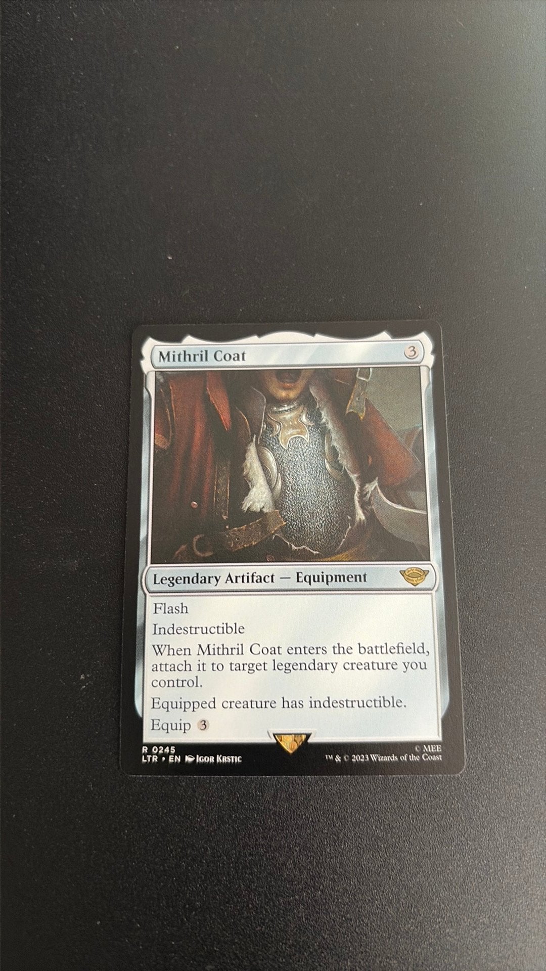 Mtg Lotr Mithril Coat NM, Ophalen of Verzenden, Zo goed als nieuw