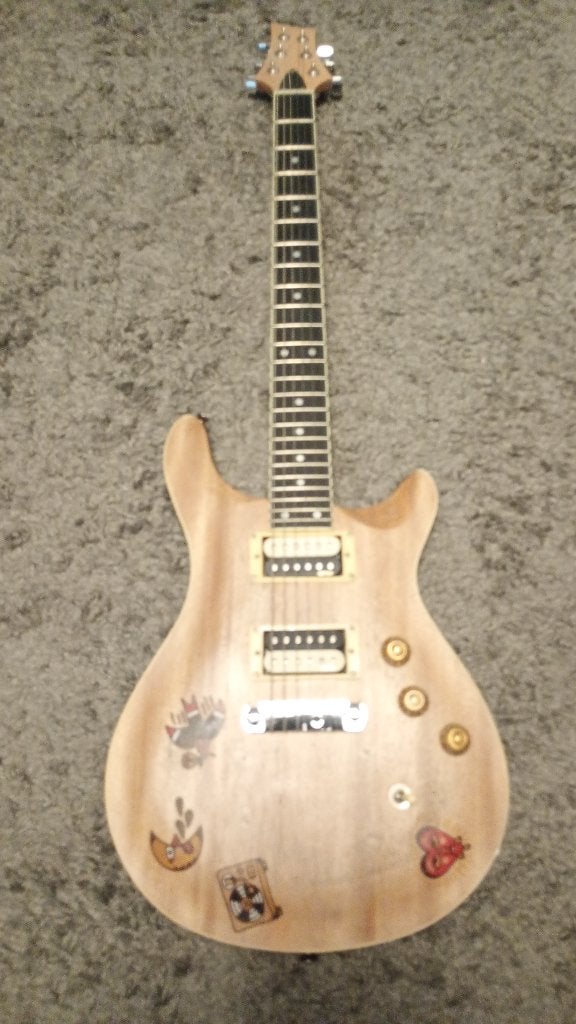 PRS style guitar with EMG Fat 55 pickups, Muziek en Instrumenten, Ophalen, Gebruikt, Solid body, Paul Reed Smith